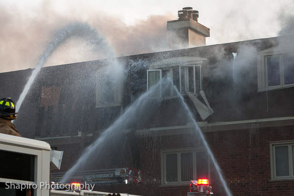 Northbrook Fire Department 2nd alarm apartment building fire 620 Ballantrae DR 7-1-13 Larry Shapiro photography